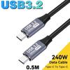 8K USB4 Type C Cable 40Gbps 240W PD3.1 QC4.0 For Samung Thunderbolt 4 Fast Charging Cable Thunderbolt3 USB C to C Data Transfer