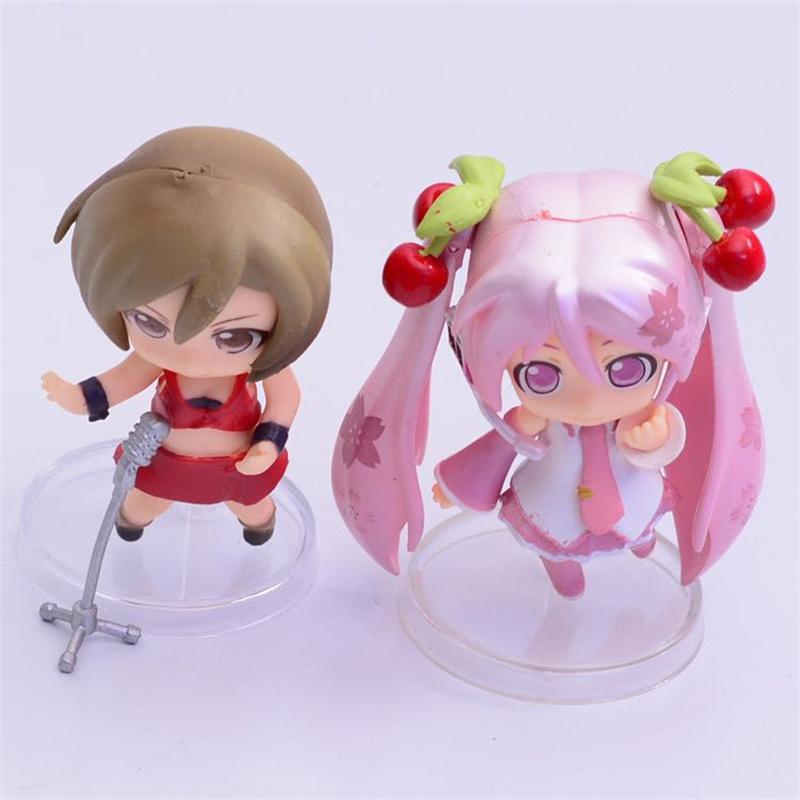 7cm 7style Hatsune Miku virtual singer Anime action figure 3D PVC model Character Cosplay Accessories Cute Lovely Kids