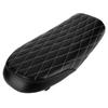 Motorcycle PU Lther Vintage   St Flat Saddle Cushion for   CG125 GN CG Black