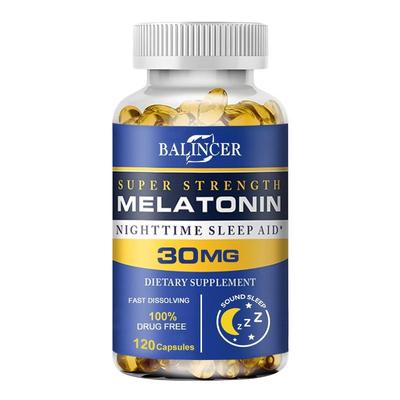Melatonin Capsules,120 Capsules,Nighttime Sleep Aid Dietary Supplement