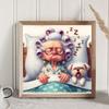5D DIY Full Round Drill Diamond Painting Grandma Kit Home Decor Art Craft