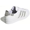 Adidas Womens Superstar 'Glitter' (women's sizes) Cloud White / Silver Metallic / Silver Metallic Skate Shoes FZ4445