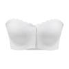 Large Size Front Button Underwear, Thin Design, Gathered Small Chest, Wrapped Around Chest, Invisible Transparent Strapless, Strapless