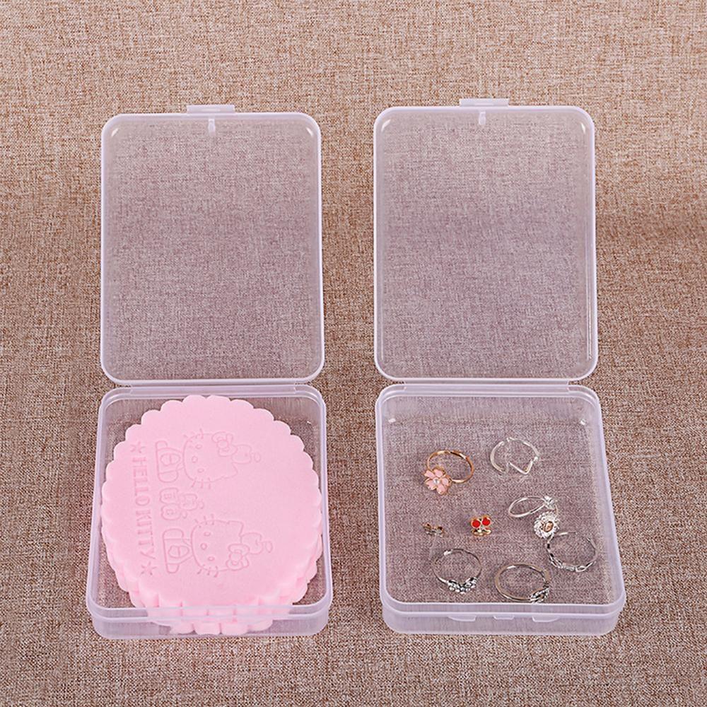 Dustproof Face Masks Portable Mask Storage Case Transparent Powder Puff  Case Storage Box