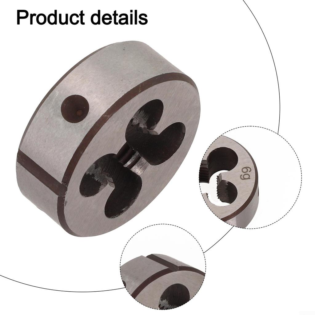 Maschio M10 X 1,25 mm & Filiera M10 X 1,25 mm Filettatura Metrica Mano Destra Acciaio Rapido