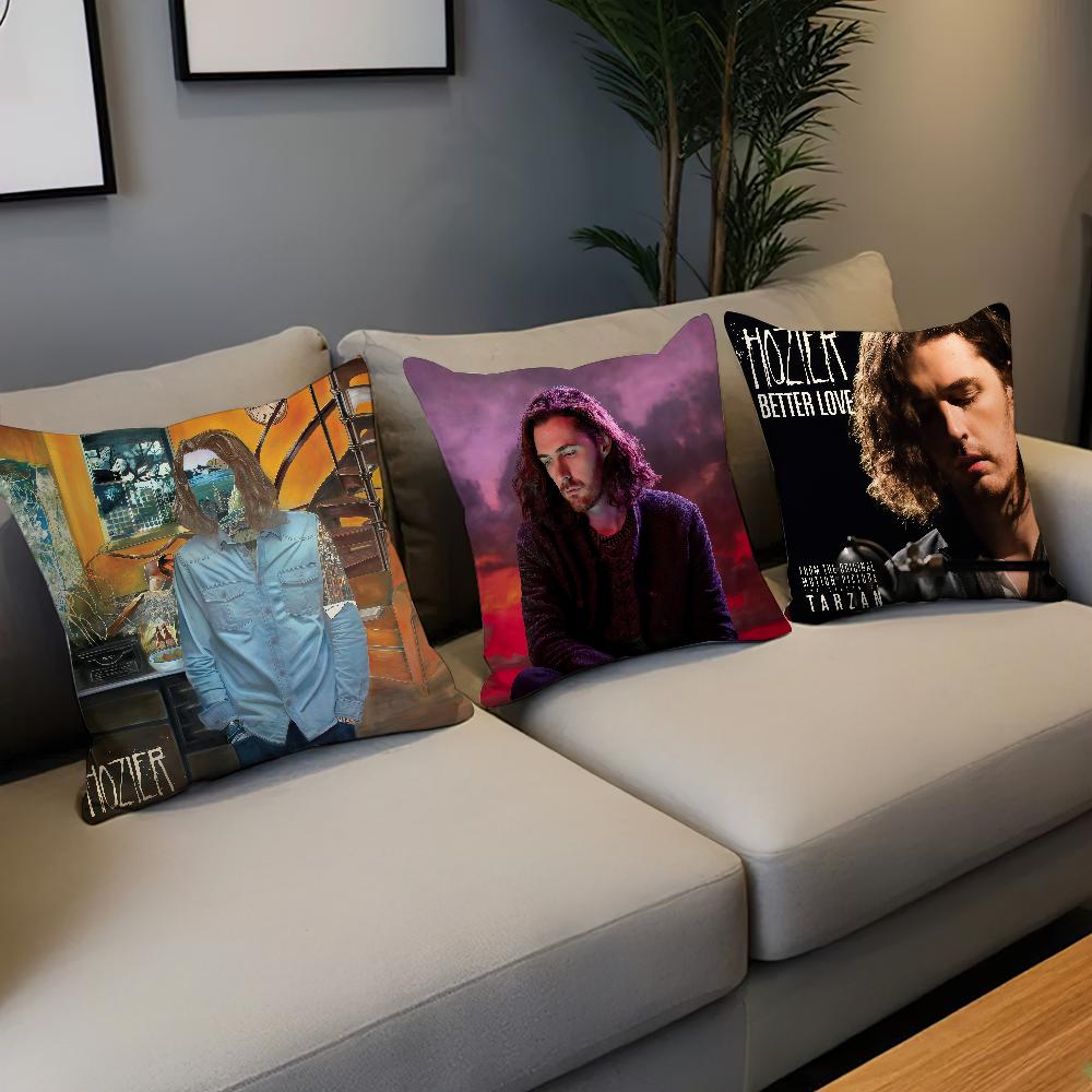 Comfortable Soft Pillow Case For Sofa Living Singer Room Hozier Home Office Decor Protective Covers Without Pillow-Insert