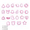 22 PCS Christmas Cookie Cutters Biscuit Cutter Multi Shapes Cookie Moulds PP Material Biscuit Mold Baking Accessories