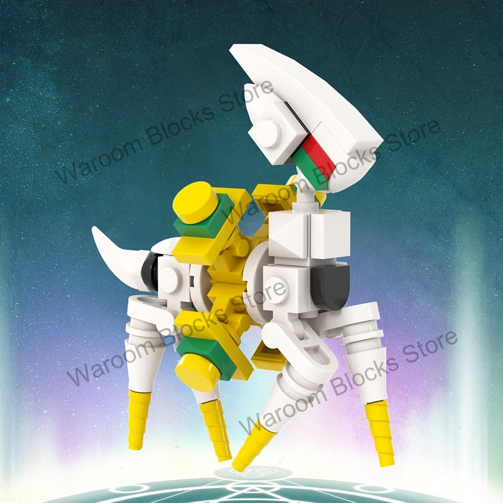 MOOXI MOC Ash Monster Cute Anime Games Compatible Figures Building Blocks Adults Toys For Children Friends Gift Bricks Cheap DIY