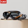 Großer Rahmen Professionelle HD Anti-Beschlag Silikon Schwimmbrille für Erwachsene Mit Ohrstöpseln Schwimmbrille Herren Damen Brille