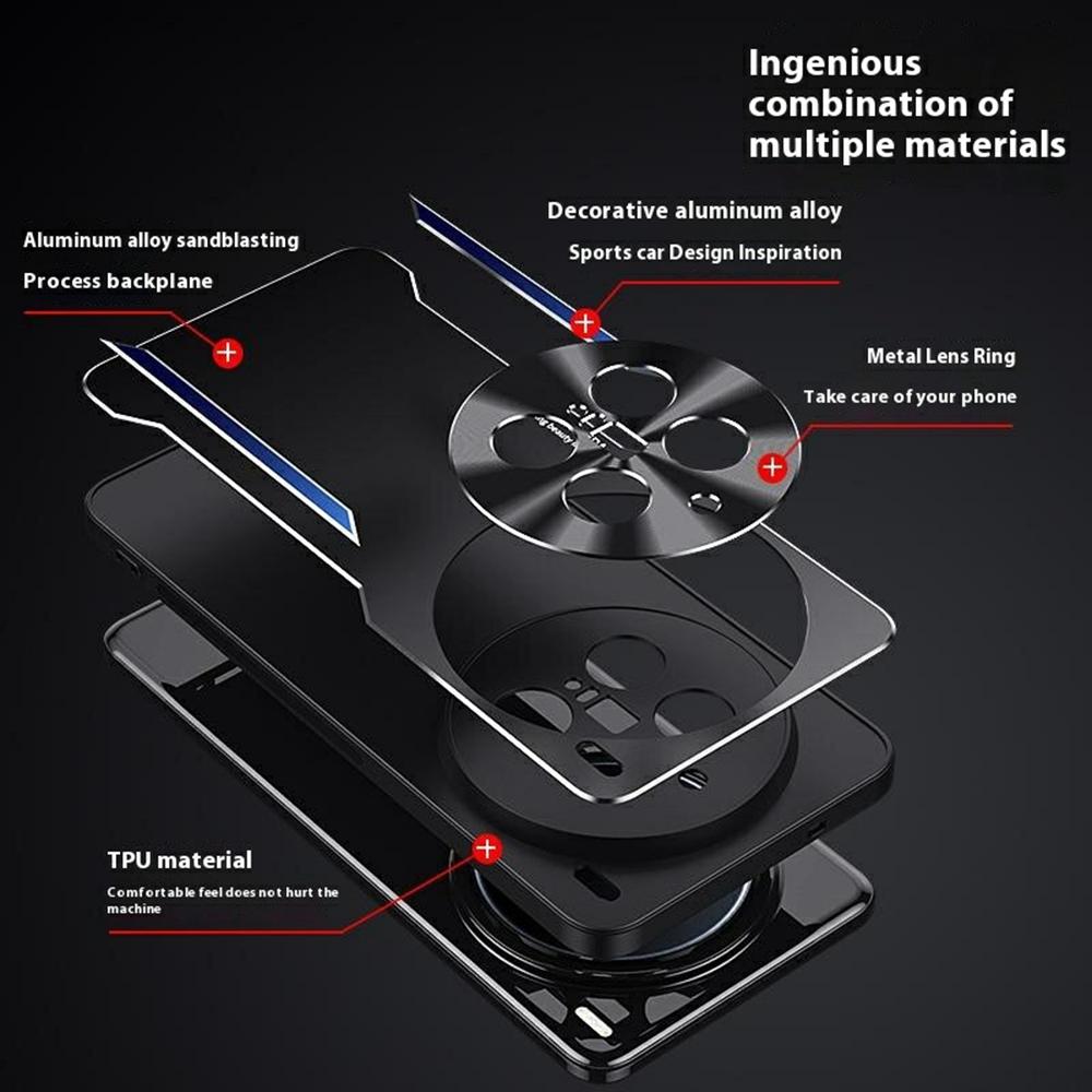 For Vivo X200 Pro 5G Case Aluminum Alloy+TPU Shockproof Phone Cover