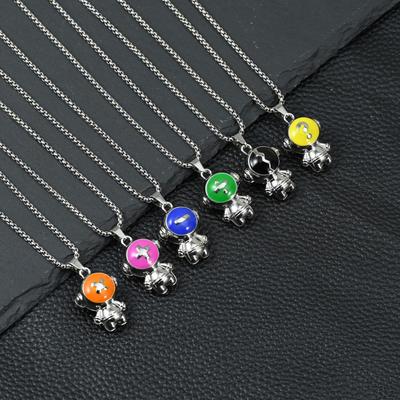 Aggiungi, Sottrai, Moltiplica E Dividi Ciondolo Astronauta Simbolo Femminile Astronauta Cartone Animato Collana Estiva Accessori Coppia Maschile