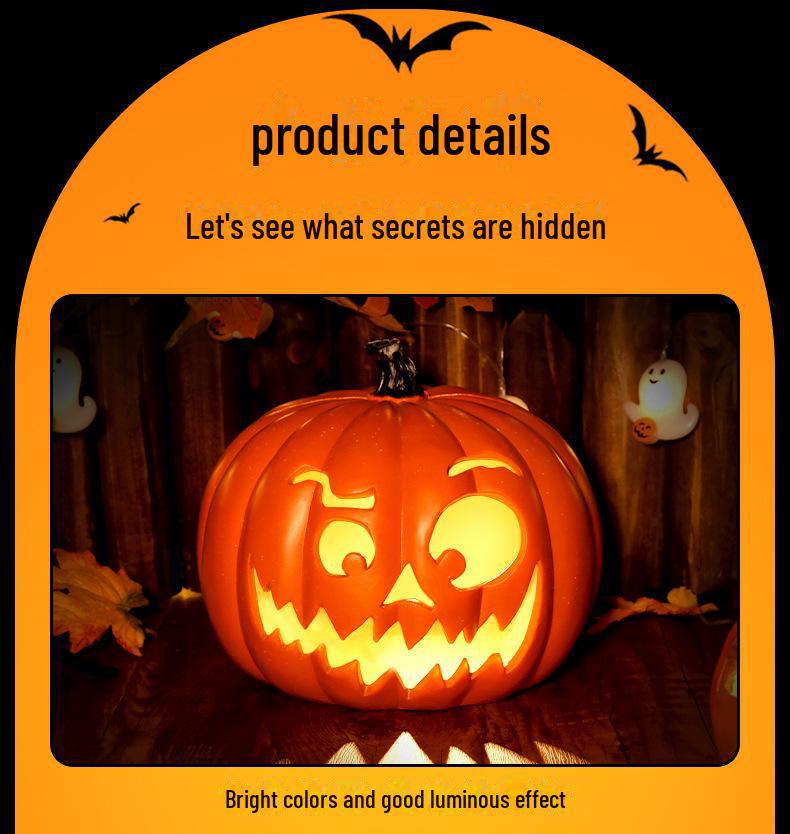 Lanterne citrouille à LED pour décoration d'Halloween, idéale pour les fêtes et événements