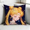 Sailor MMoon AAnime Pillow Case Square DoubleSided Sofa Cushion Cover Bedroom Bedside Pillow Gift
