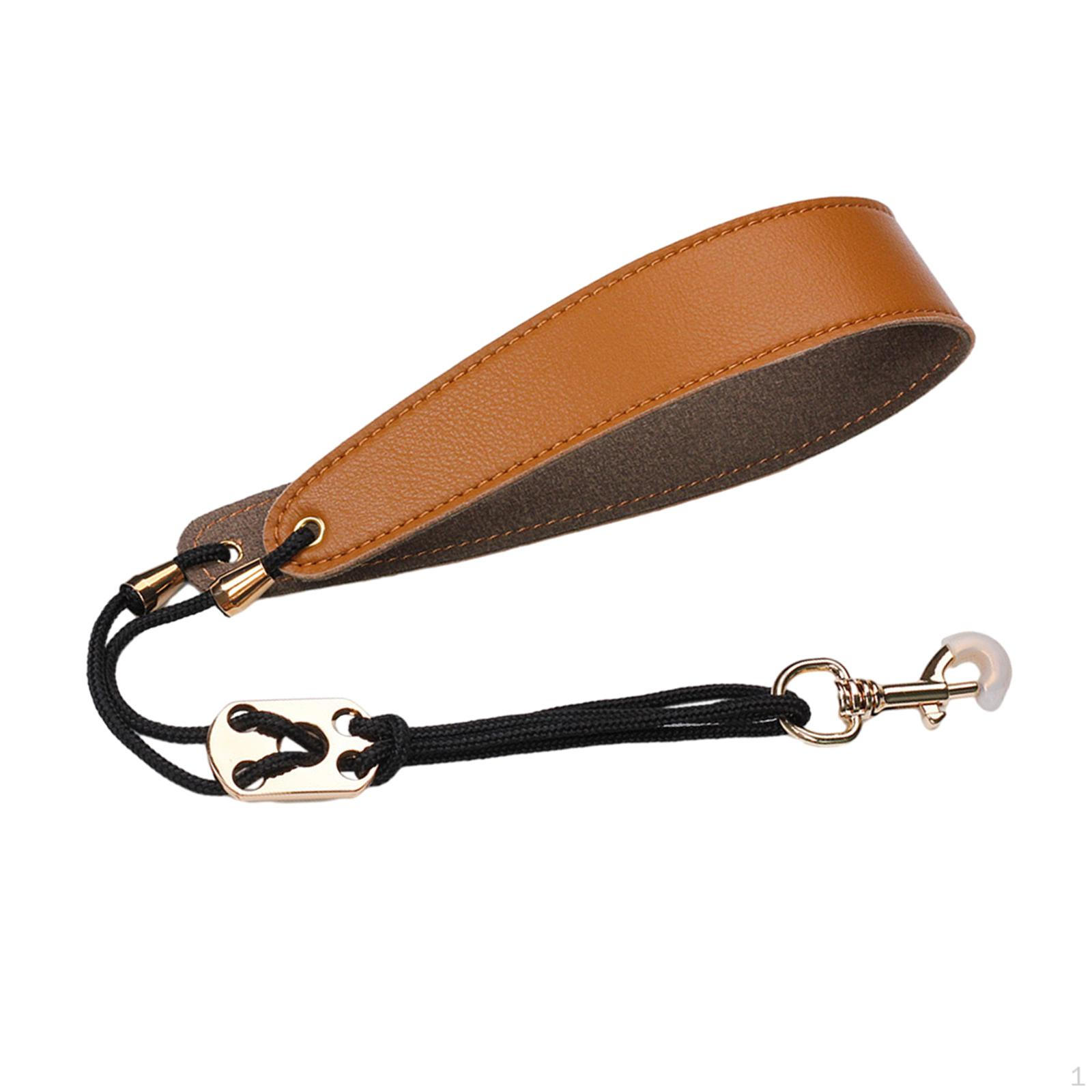 

Ремень для грифа саксофона, регулируемый, от 40 см до 80 см, универсальный, легко разбираемый духовой инструмент с коричневый