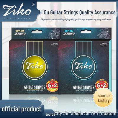 ZIKO Phosphor Bronze High Carbon Steel Acoustic & Electric Guitar Strings Set