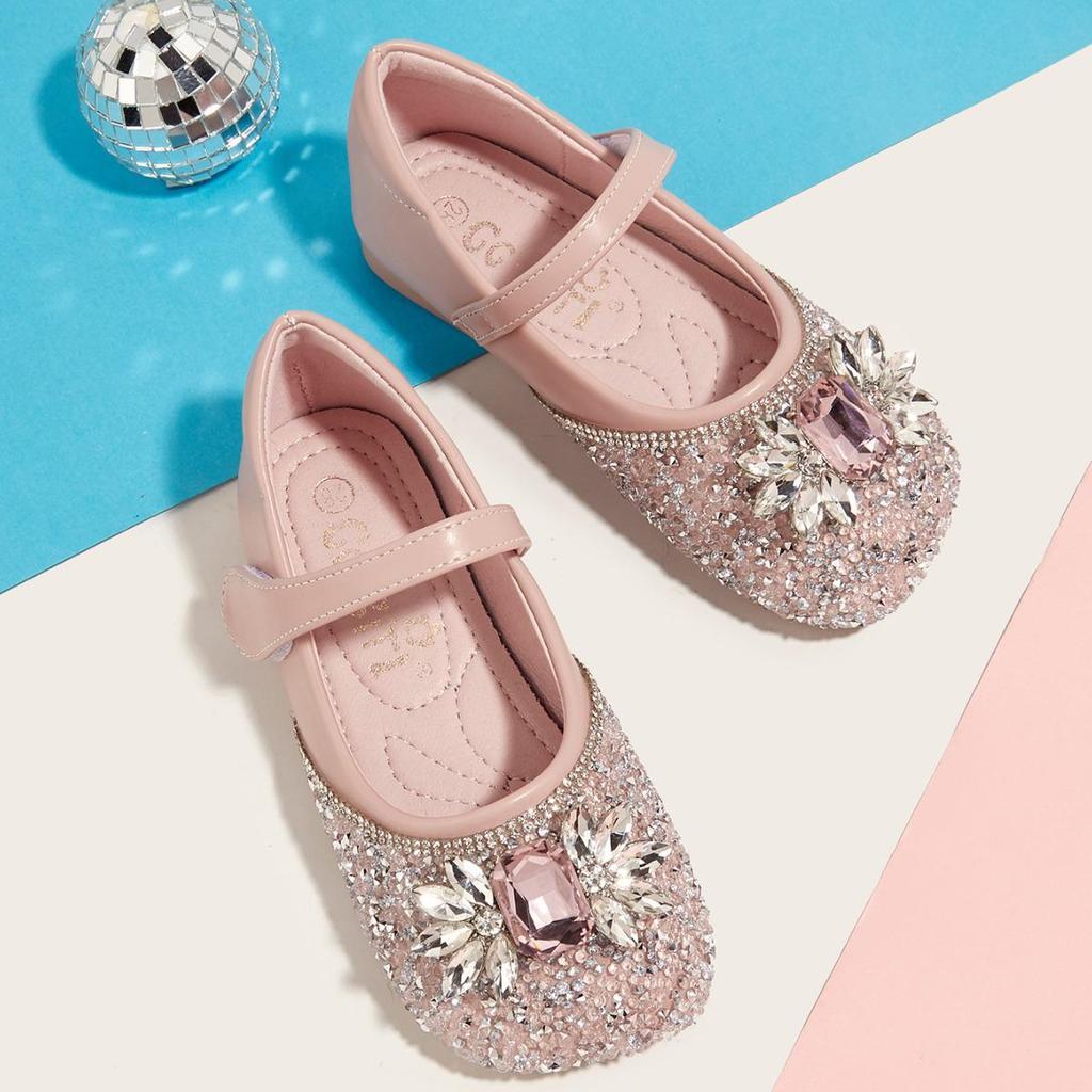 2026 Rhinestone Elsa Princess Crystal Shoes - Shiny Rhinestone Shoes for Girls' Performances
