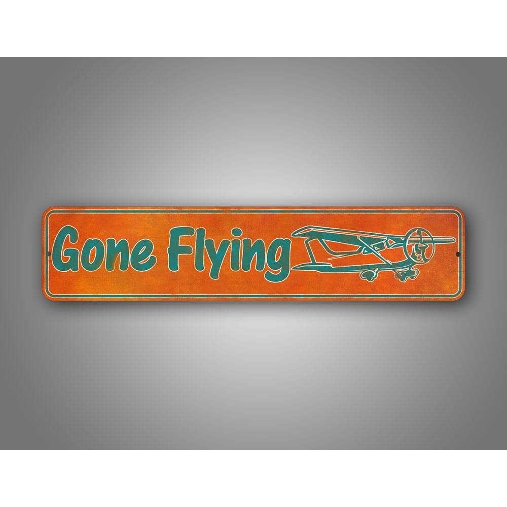 

Customizable Retro Aviation Tin Sign Personalized Metal Wall Decor for Pilot Garage белый
