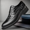 Men's Shoes 2025 Summer New Fashion Trend Light Luxury High Sense Breathable Men's Lace-up Brock Business Leather Shoes