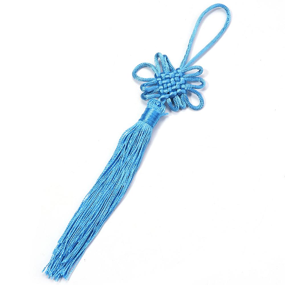 10pcs 21cm Chinese Knot Tassel Colorful Silk Fringe Tassel Trim For New Year Gifts Spring Festival Home Decoration Accessories
