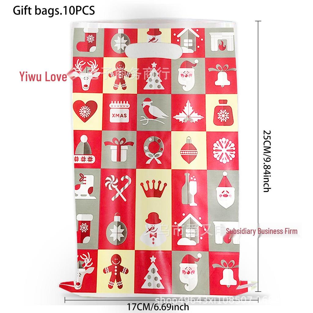 Christmas Candy Gift Bag with Pearlescent Design - Party Decoration