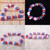Vibrant Red White Blue England Flag Floral Wreath For Patriotic Celebrations