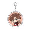 6CM Key Ring Figure Game Ashes Of The Kingdom Anime Acrylic KeyChain With Lu Su Liu Bian Sun Ce Desktop Display Decoration Gift