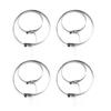 Car Silicone Constant Speed Dust Cover Track Connector Kit CV Joint Boot Replacement Universal Ball Round Clamp Car Accessories