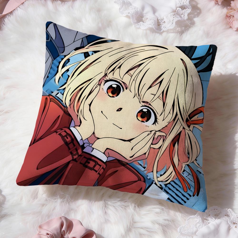 Fashion LLycoris Recoiled Cushion Cover Soft Washable Pillow Case Multi-Scene for Couch Bed Travel Office Use