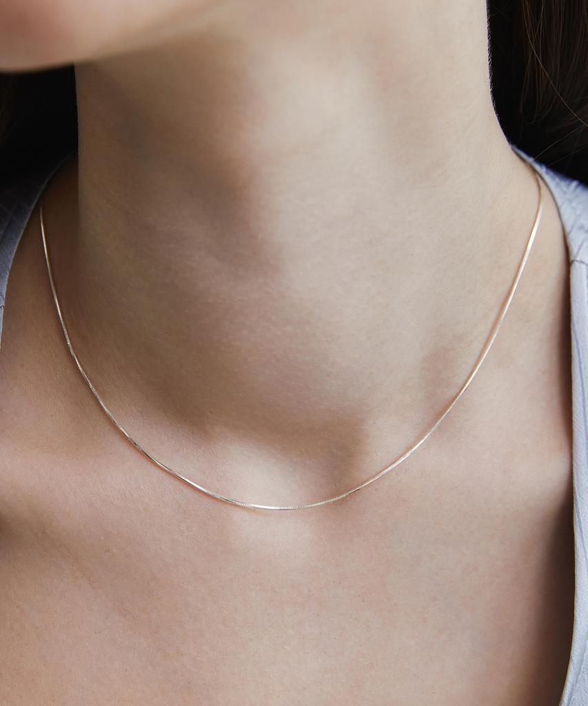 Tatiana (Silver 925) Daily Slim Snake Chain Necklace Nz2421