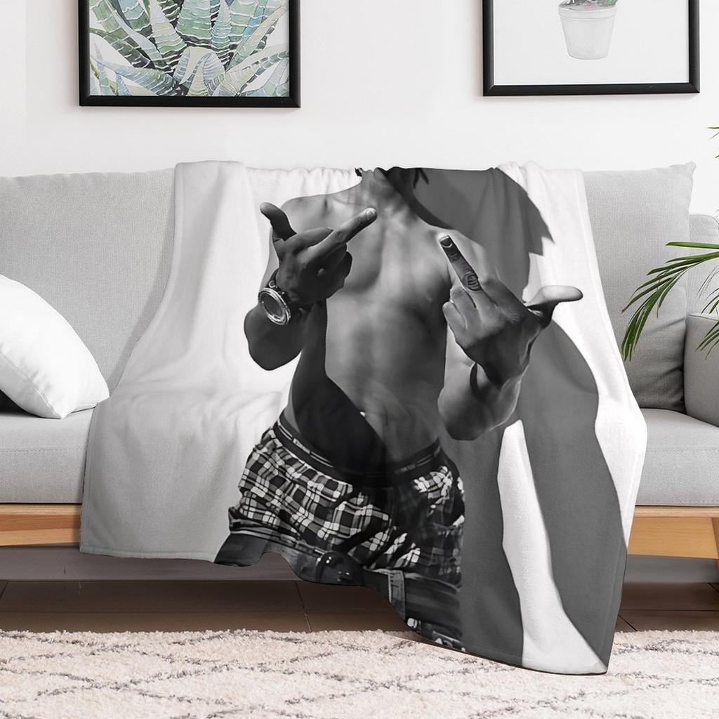 Chief Keef Rapper Kniedecke Zuhause und Dekoration Bettdecken Überwurf Sofa Benutzerdefiniert Anime Flauschig Weich Luxus Überwürfe Kinder