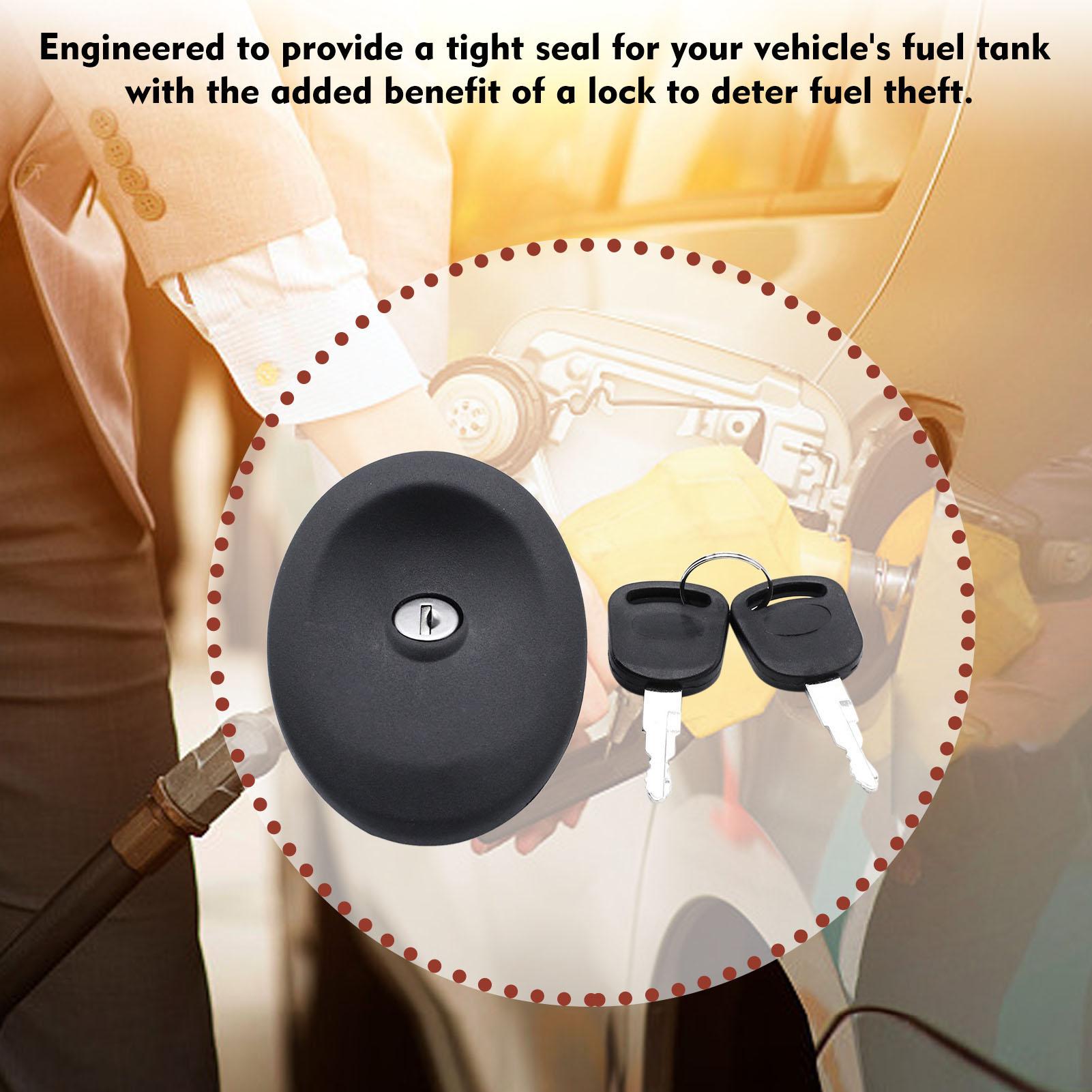 

Locking Fuel Tank Cap with 2 Keys 3966745 Replacement for Ford Transit MK4 MK5 1991 2000 чёрный