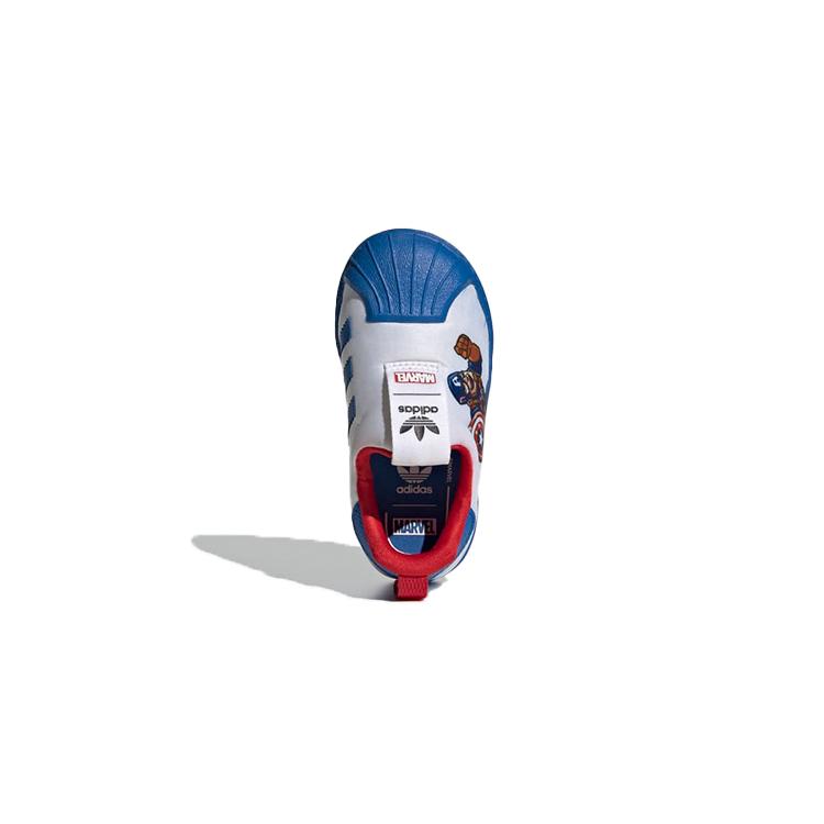 adidas Originals SUPERSTAR 360 Breathable Low Top Toddler Shoes White Blue Red Infant And Toddler FX4882