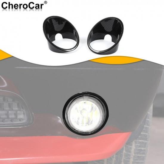 Für 2009-14 Dodge Challenger Front-Nebelscheinwerfer-Lampenverkleidung Zubehör Kohlefaser