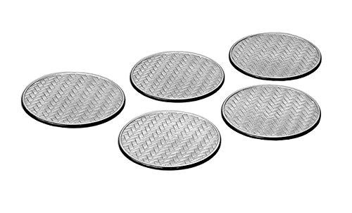 

Kitaichi Shikkiten Ajiro Silver Round Coaster Set (5) KZ2719