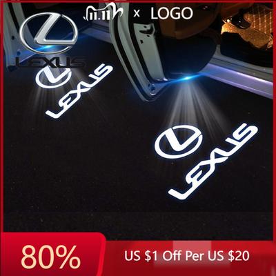 2026 Hot Interior Stickers LED Welcome Lights Car Door Emblem Projector Lamps For F SPORT ES RX NX LS UX LM LX GX LC RZ IS
