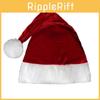 Santa Claus Hat With Plush Velvet Material For Christmas Celebration