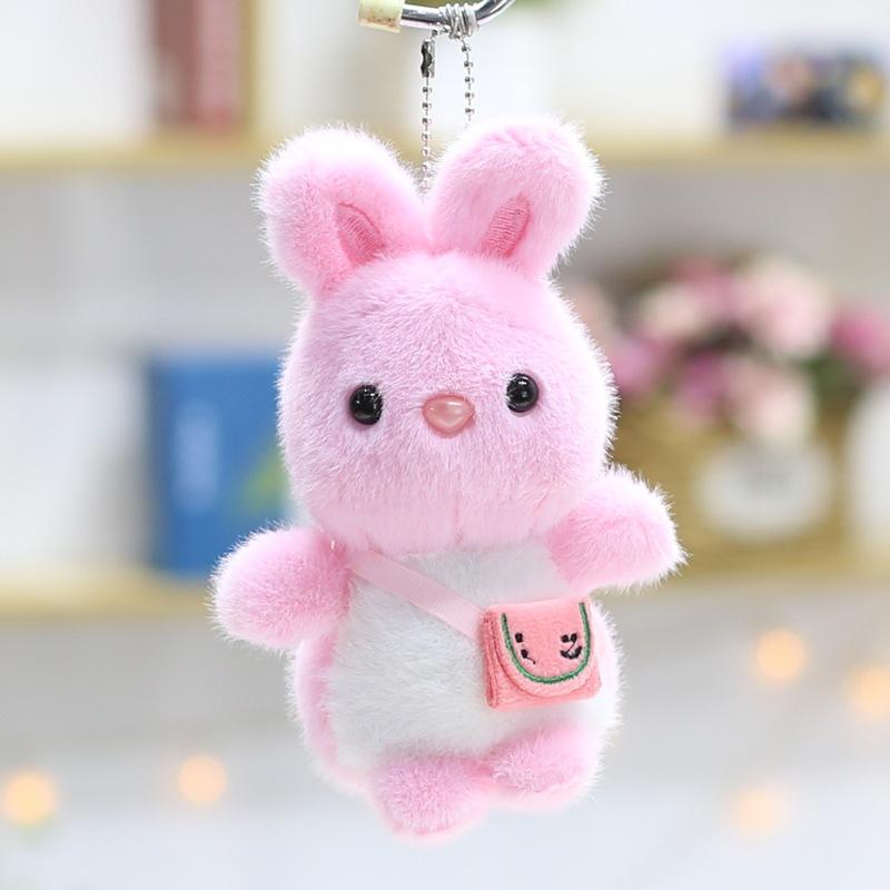 4-inch Plush Toy Doll Creative Pendant Claw Machine Keychain Doll Cute Little Rabbit Rag Doll