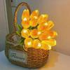 5/10 SZT Tulipanów ze ŚWIATŁEM LED Sztuczne Kwiaty Tulipana Lampa Stołowa Symulacja Bukietu Tulipana Lampka Nocna Prezenty Dekoracja Domu