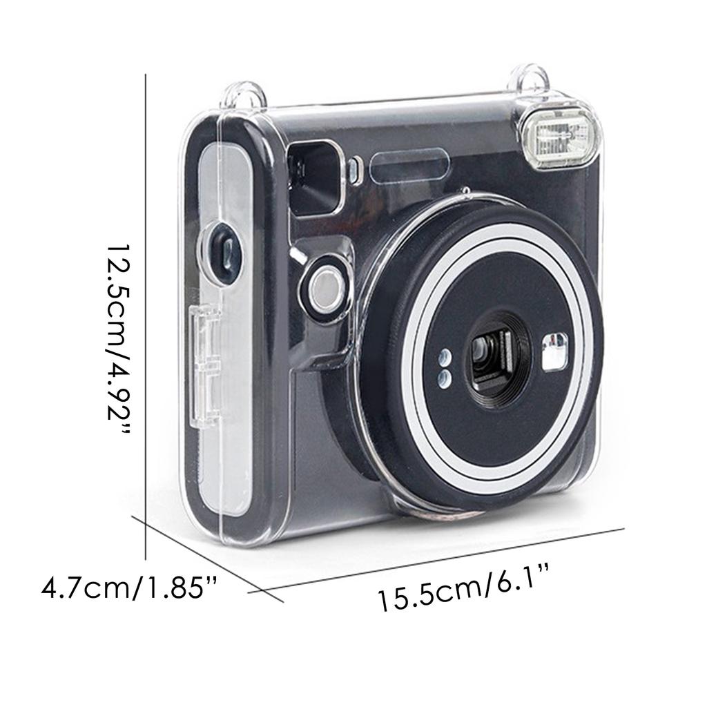 Carcasă transparentă pentru cameră, rezistentă la uzură, carcasă Cystal PC Husă de protecție Protectoare impermeabile pentru camera instax SQ40
