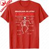 Brazilian Jiu Jitsu Anatomy Men TShirt Skeleton BJJ Techniques Funny Jiu Jitsu Gift Summer Short Sleeve Cotton Casual Tops