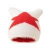 Women Hat Star Pattern Cat Ear Shape Thickened Warm Elastic Design Knitting Hat Outdoor Activities Headwear