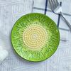 Raised Teeth Ceramic Grater Plate Colorful Embossed Manual Garlic Masher  Household Use