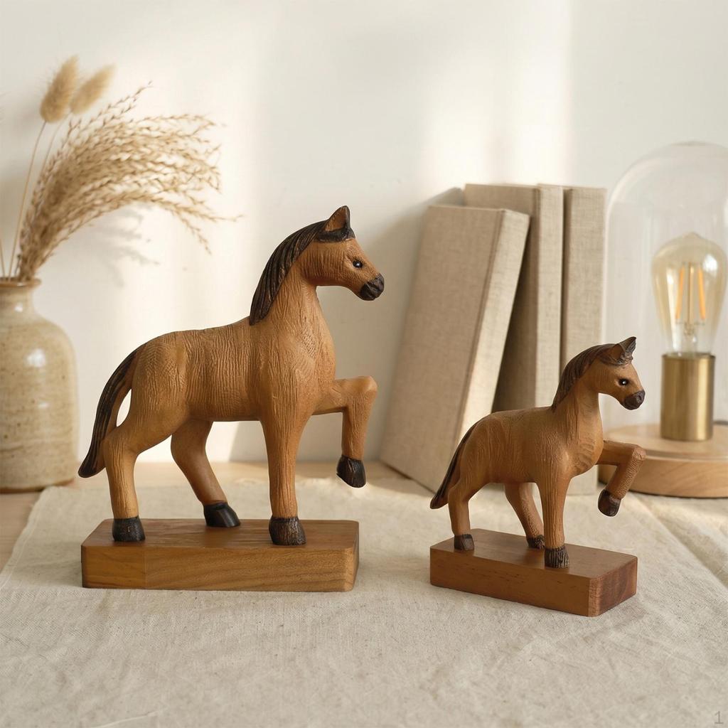Dekorative Pferdestatue Zierfigur Vintage Handwerk Sammlerstück Mittelstück Geeignet für Wohnzimmer