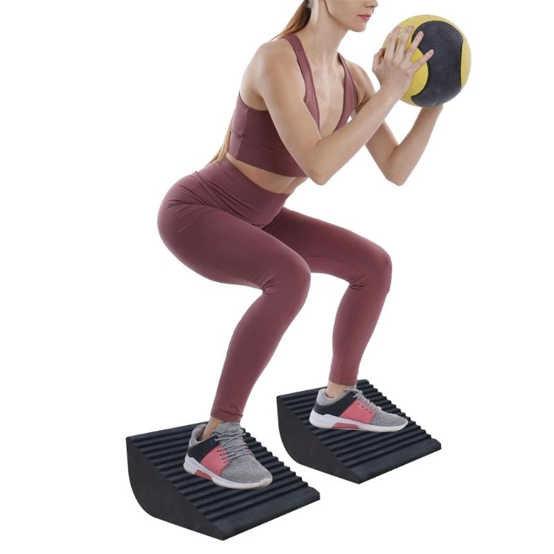 Squats Wedges Block Balance Exercise Weightlifting Calf Stretcher Slants Board Foot Stretcher for Homes Gym Easy to Use