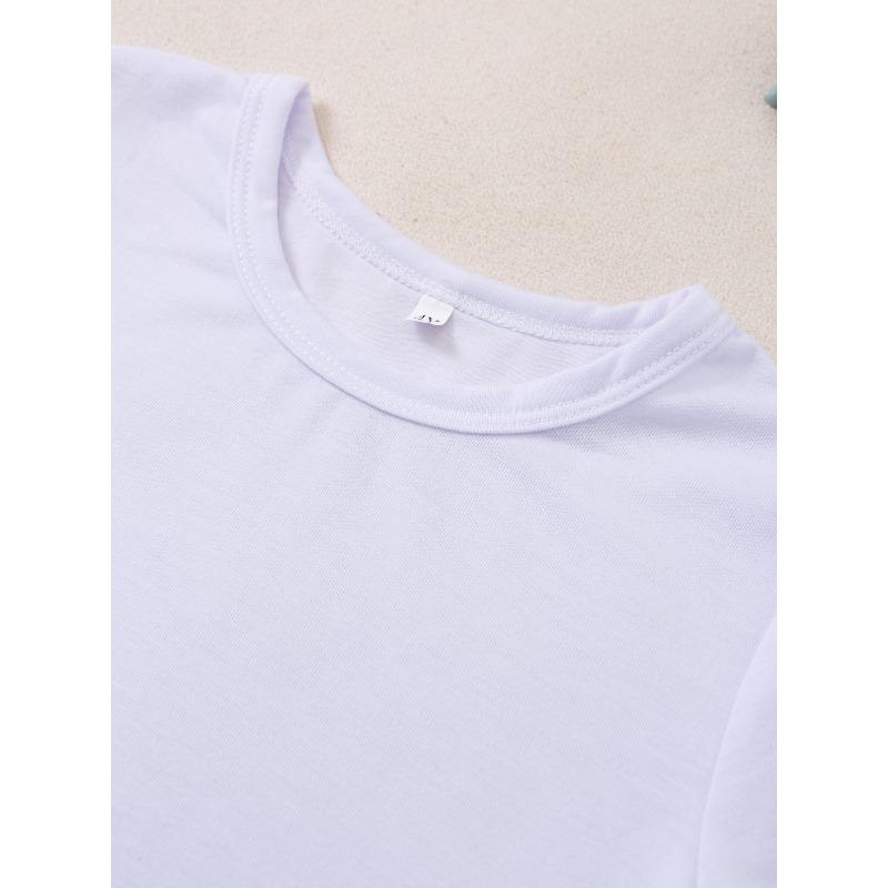 European sizes Double-Sided Printed Kids Short Sleeve T-Shirt Cute Cartoon Lemon And Lemonade Print Tee Sweet Casual Girls Top