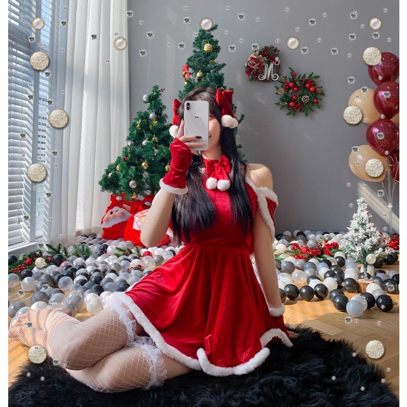 Christmas Dress Sexy Halloween Suit Nightclub Bunny Sexy Maid Seduction Cute Princess Party Suit