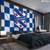 SC Heerenveen Wall tapestry, aesthetic printed fabric blanket, suitable for bedroom, living room, and home decor.