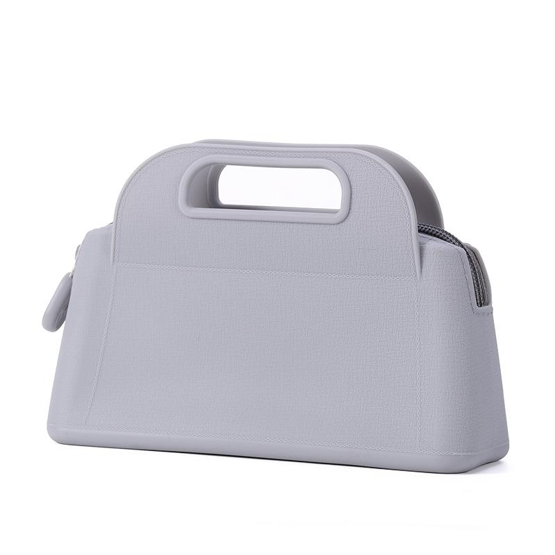 Silicone Handbag Women'S Cosmetic Bag Silicone Zipper Cosmetic Bag Travel Women'S Makeup Brush Holder Organizer Cosmetic Bag