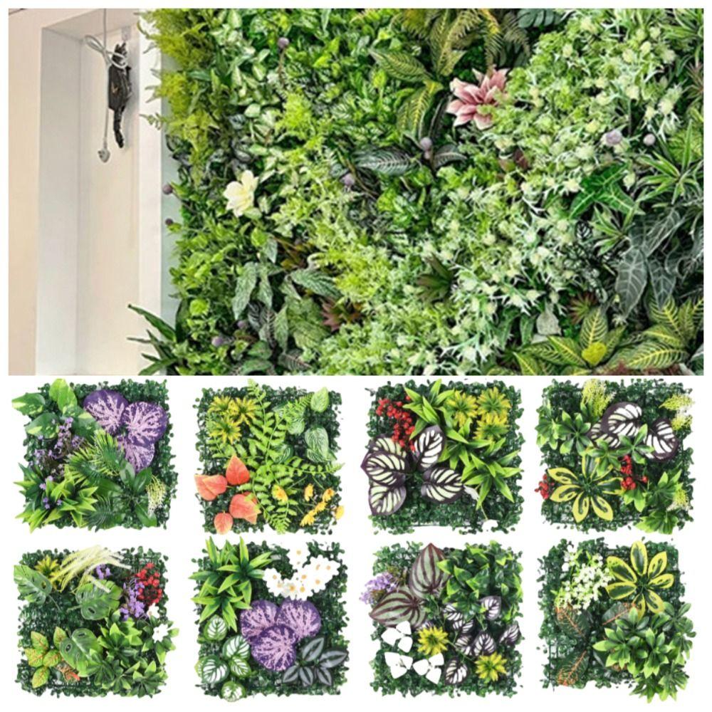 Eternal Life Artificial Plant Wall Panel DIY Artificial Fern Grass  Background Wall Decoration