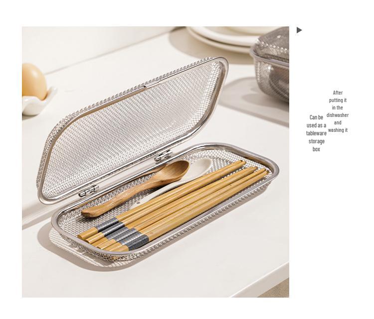 Nerezový košík do myčky na příbory a drobné předměty, 304